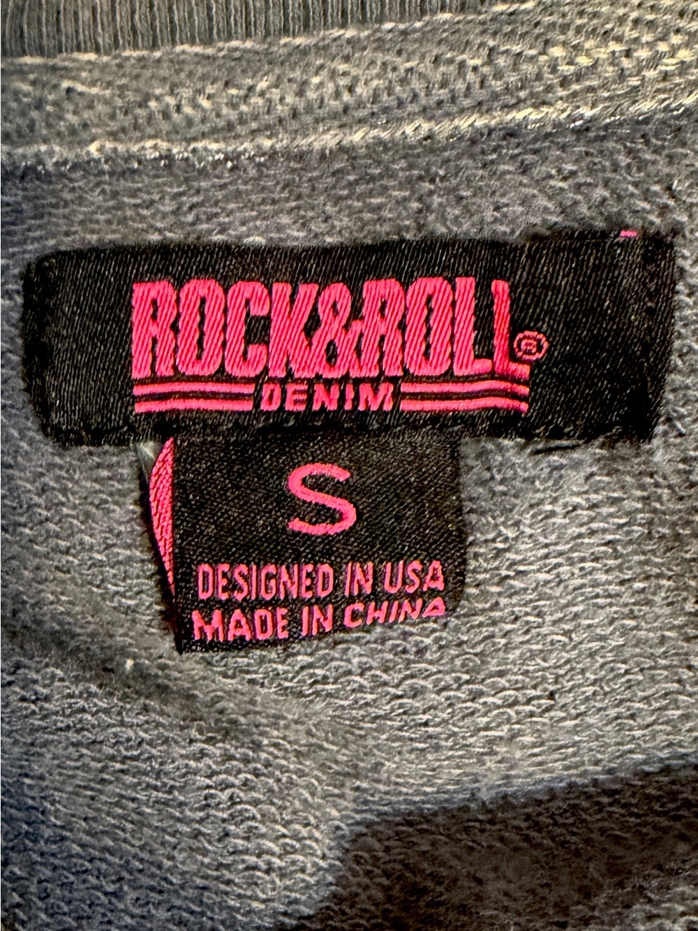 Rock & Roll Denim Vintage Inspired Washed Rodeo Graphic Pullover Sweatshirt OS S - Picture 4 of 6
